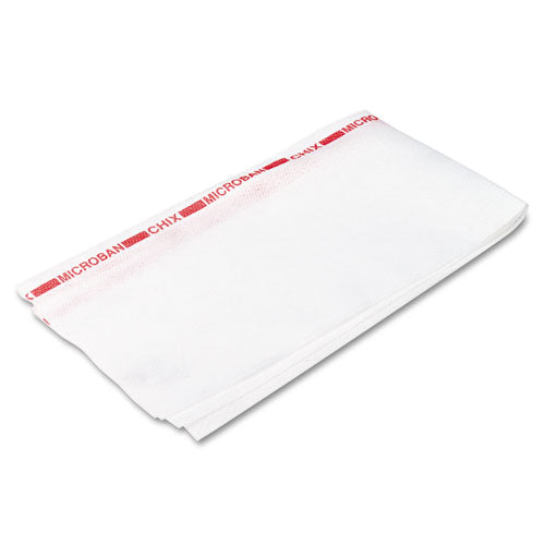 Food Service Towels, 13 X 21, Red/white, 150/carton