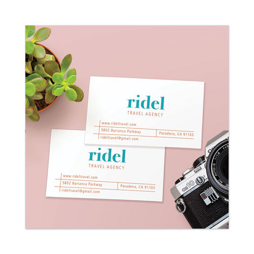 Printable Microperforated Business Cards W/sure Feed Technology, Laser, 2 X 3.5, White, 250 Cards, 10/sheet, 25 Sheets/pack