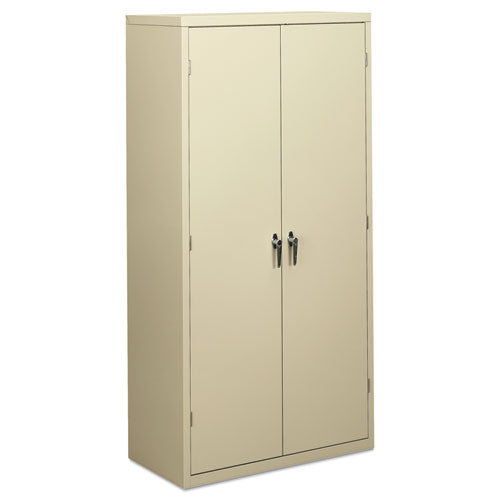 Assembled Storage Cabinet, 36w X 18.13d X 71.75h, Putty