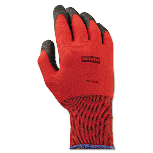Northflex Red Foamed Pvc Gloves, Red/black, Size 10/x-large, 12 Pairs
