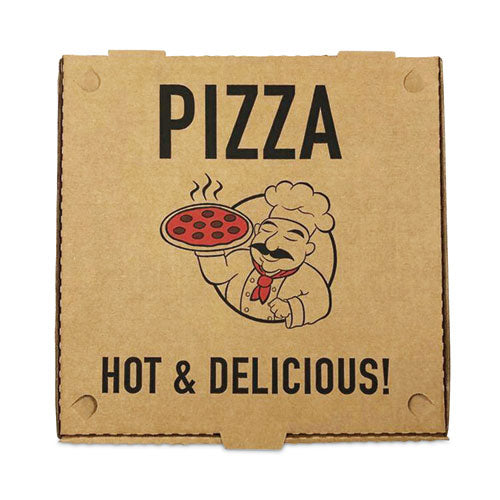 Pizza Boxes, 10 X 10 X 2, Kraft, Paper, 50/pack