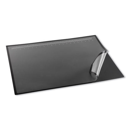 Lift-top Pad Desktop Organizer, With Clear Overlay, 22 X 17, Black