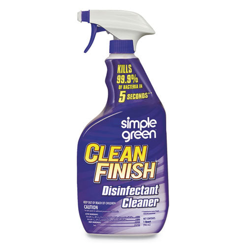 Clean Finish Disinfectant Cleaner, 1 Gal Bottle, Herbal