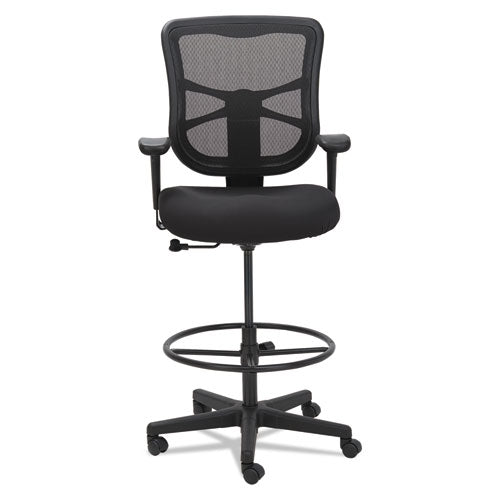 Alera Elusion Series Mesh Stool, Supports Up To 275 Lb, 22.6" To 31.6" Seat Height, Black