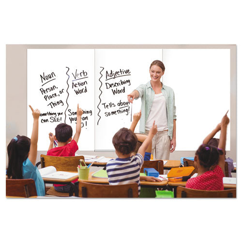 Magnetic Dry Erase Tile Board, 38.5 X 58, White Surface