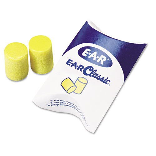 E-a-r Classic Earplugs, Corded, Pvc Foam, Yellow, 200 Pairs/box