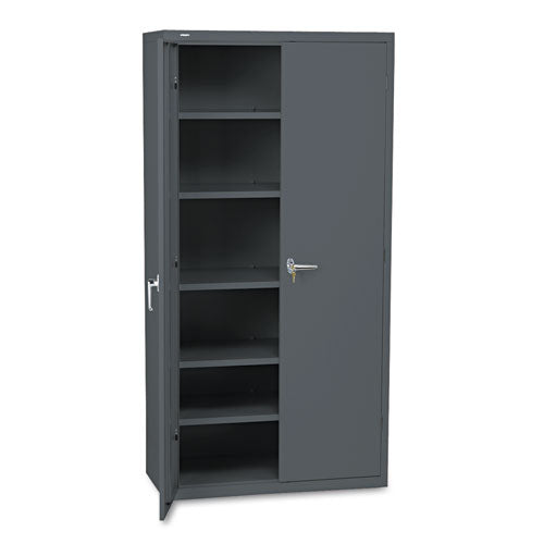 Assembled Storage Cabinet, 36w X 24.25d X 71.75, Charcoal