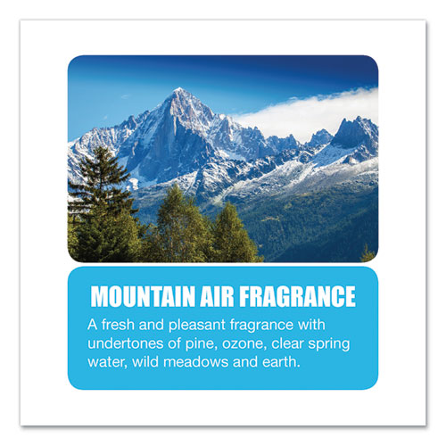 Diamond 3d Urinal Screen, Mountain Air Scent, Blue, 10/pack, 6 Packs/carton