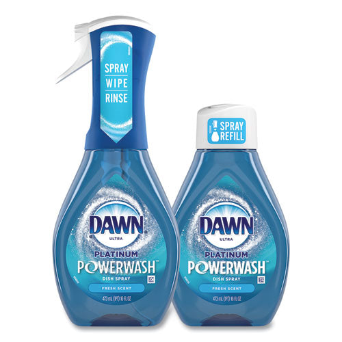 Platinum Powerwash Dish Spray, Fresh, 16 Oz Spray Bottle, 2/pack, 3 Packs/carton