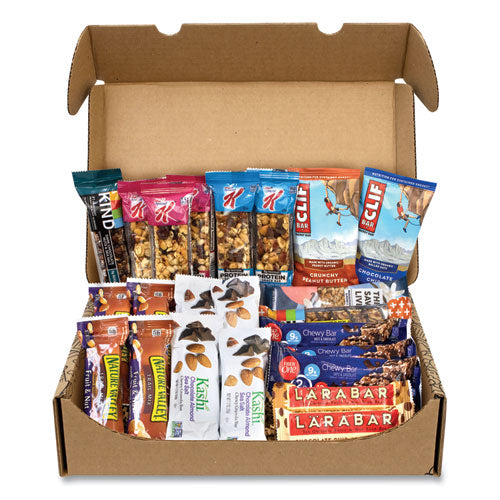 Healthy Snack Bar Box, 23 Assorted Snacks, Ships In 1-3 Business Days