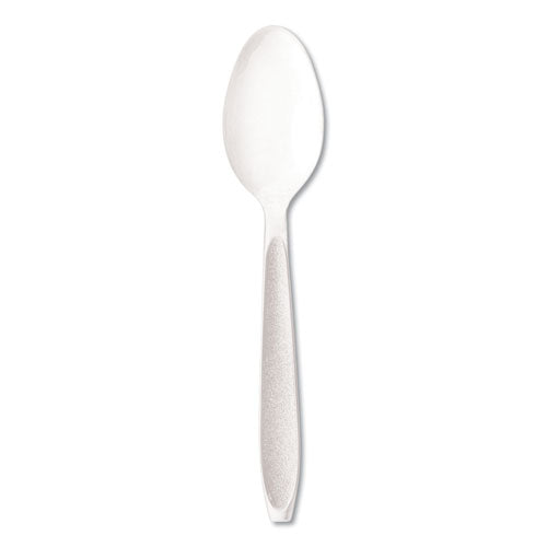 Impress Heavyweight Full-length Polystyrene Cutlery, Teaspoon, White, 1,000/carton