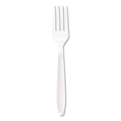 Impress Heavyweight Full-length Polystyrene Cutlery, Teaspoon, White, 1,000/carton