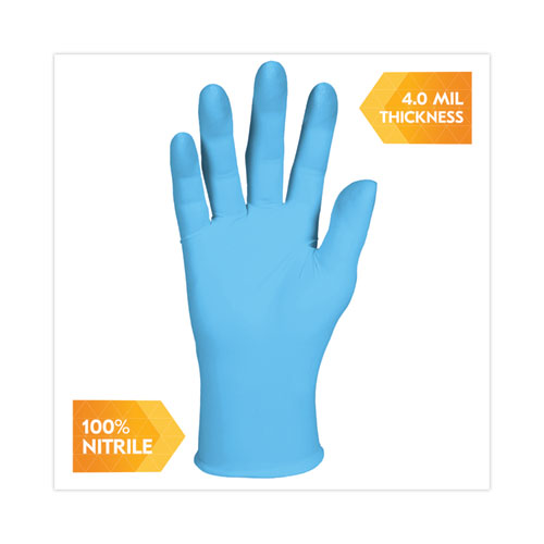 G10 Comfort Plus Blue Nitrile Gloves, Light Blue, Large, 1,000/carton
