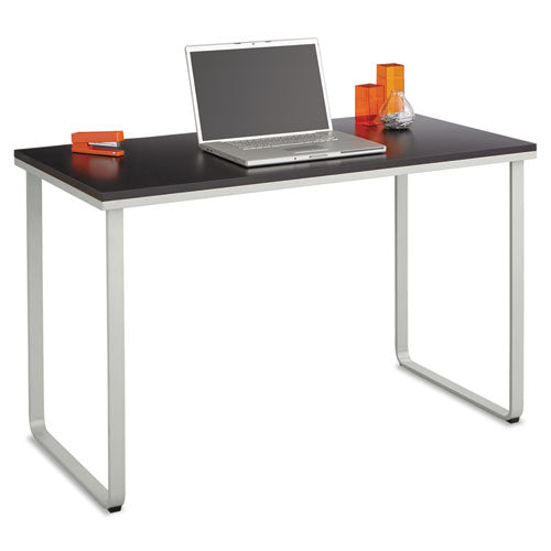 Steel Desk, 47.25" X 24" X 28.75", Beech/white