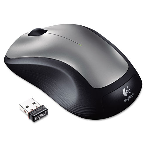 M310 Wireless Mouse, 2.4 Ghz Frequency/30 Ft Wireless Range, Left/right Hand Use, Silver/black