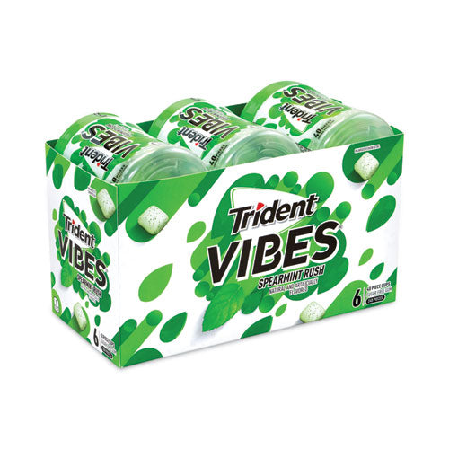 Vibes Spearmint Rush Sugar-free Gum, 40 Pieces/cup, 6 Cups/box, Ships In 1-3 Business Days