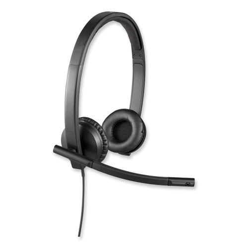 H570e Binaural Over The Head Wired Headset, Black