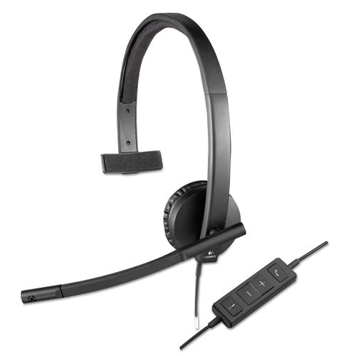 H570e Binaural Over The Head Wired Headset, Black