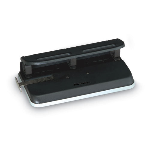 24-sheet Easy Touch Two- To Seven-hole Precision-pin Punch, 9/32" Holes, Black