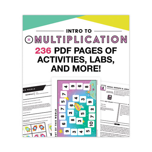 In A Flash Usb, Intro To Multiplication, Ages 7-9, 236 Pages