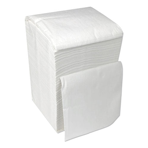 Cocktail Napkins, 1-ply, 9w X 9d, White, 500/pack, 8 Packs/carton