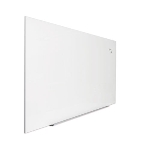 Frameless Magnetic Glass Marker Board, 72 X 48, White Surface