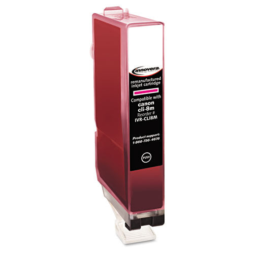Remanufactured Magenta Ink, Replacement For Cli8m (0622b002), 498 Page-yield