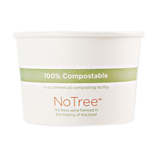 No Tree Paper Bowls, 24 Oz, 4.4" Diameter X 4.5"h, Natural, Sugarcane, 500/carton