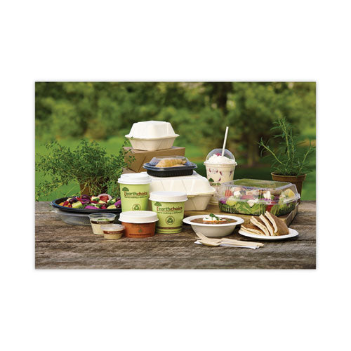 Earthchoice Compostable Soup Cup Large, 16 Oz, 3.63" Diameter X 3.88"h, Green, Paper, 500/carton