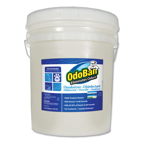 Concentrated Odor Eliminator And Disinfectant, Eucalyptus, 5 Gal Pail