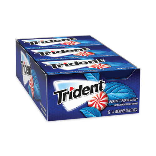 Sugar-Free Gum, Perfect Peppermint, 14 Pieces/Pack, 12 Packs/Carton, Ships in 1-3 Business Days Sugar-Free Gum, Perfect Peppermint, 14 Pieces/Pack, 12 Packs/Carton, Ships in 1-3 Business Days