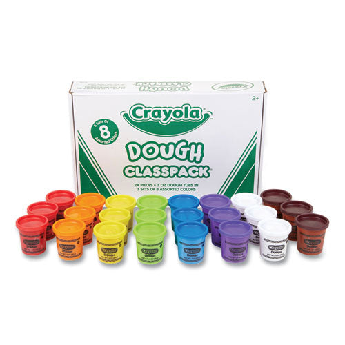 Dough Classpack, 3 Oz, 8 Assorted Colors