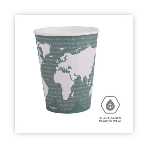 World Art Renewable And Compostable Insulated Hot Cups, Pla, 12 Oz, 40/packs, 15 Packs/carton