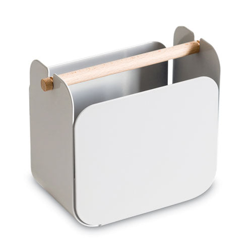 Arc Desktop Organization Kit, Letter Sorter/tape Dispenser/utility Cup, Metal, Gray