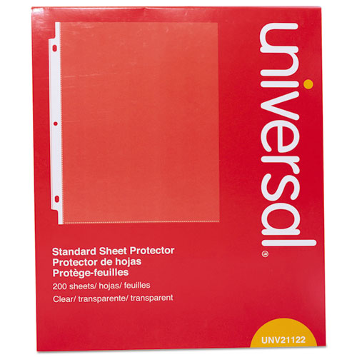 Standard Sheet Protector, Standard, 8.5 X 11, Clear, 200/box