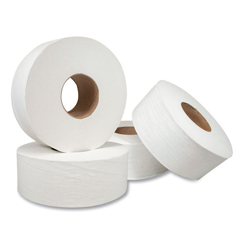 Jumbo Bath Tissue, Septic Safe, 2-ply, White, 3.3" X 500 Ft, 12/carton