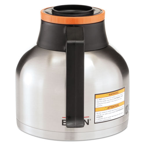 1.9 Liter Thermal Carafe, Stainless Steel/black/orange (decaf)