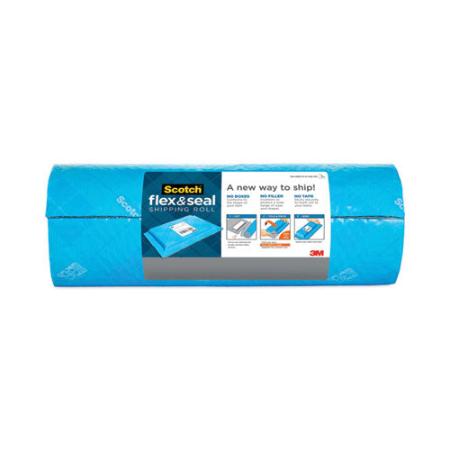 Flex And Seal Shipping Roll, 15" X 20 Ft, Blue/gray