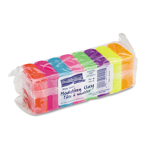Modeling Clay Assortment, 27.5 G Of Each Color, Assorted Bright, 220 G