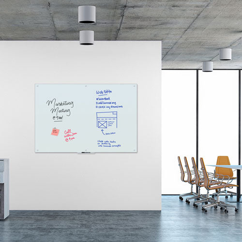 Magnetic Glass Dry Erase Board Value Pack, 72 X 48, White Surface