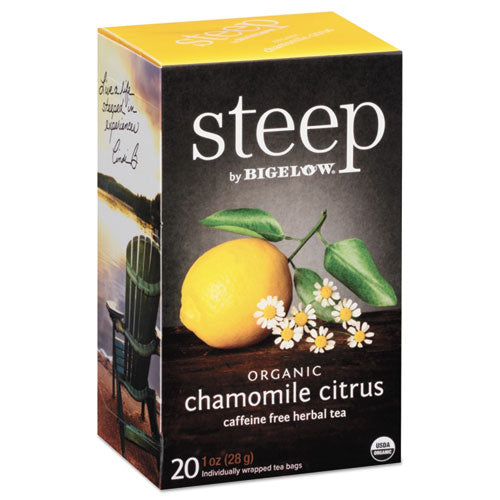 Steep Tea, Lemon Ginger, 1.6 Oz Tea Bag, 20/box