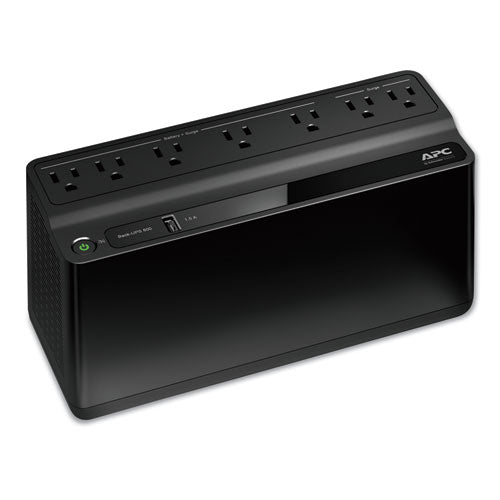 Back-ups 600 Va Battery Backup System, 7 Outlets, 120 Va, 490 J