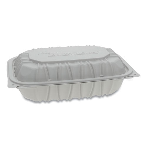 PURE PACKAGING 9 DEEP TO GO CONTAINER, PLASTIC, HINGED LID (170)
