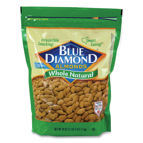 Whole Natural Almonds, 1.5 Oz Bag, 12 Bags/box  Ships In 1-3 Business Days