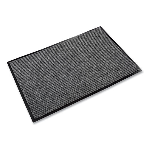 Needle Rib Wipe And Scrape Mat, Polypropylene, 48 X 72, Gray