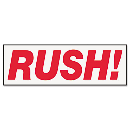 Message Stamp, Rush, Pre-inked One-color, Red
