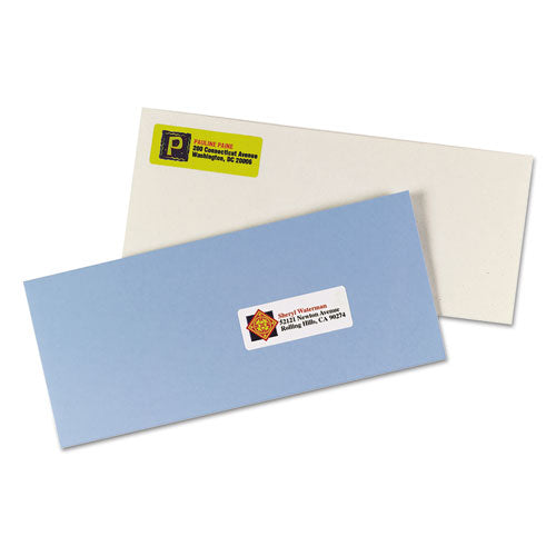 Vibrant Inkjet Color-print Labels W/ Sure Feed, 1 X 2.63, Matte White, 600/pk