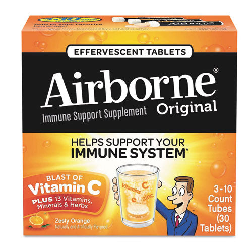 Immune Support Effervescent Tablet, Very Berry, 30 Count