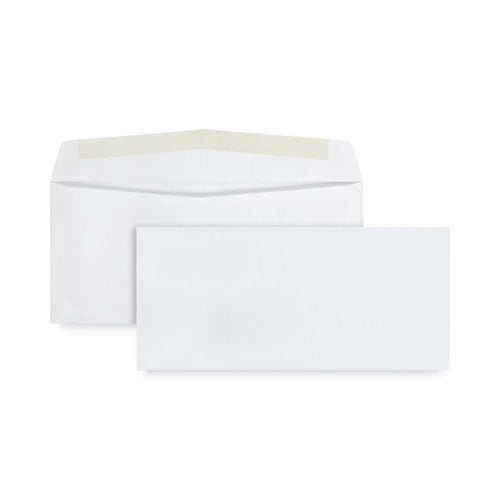 Business Envelope, #10, Commercial Flap, Diagonal Seam, Gummed Closure, 24 Lb Bond Weight Paper, 4.13 X 9.5, White, 1,000/box