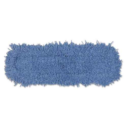 Twisted Loop Blend Dust Mop, Synthetic, 24 X 5, Blue, Dozen